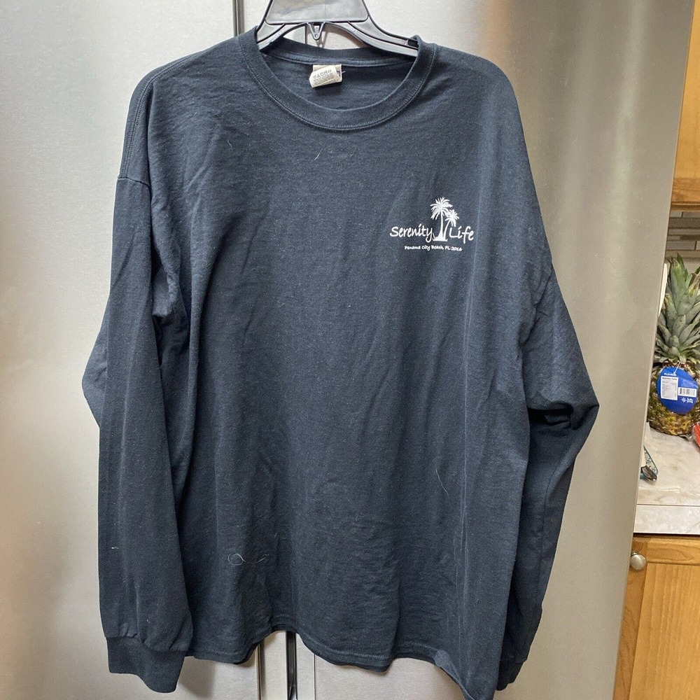 Serenity Life Panama City Beach FL T-Shirt Mens XXLarge Black